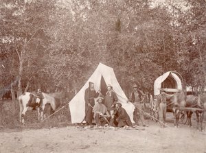 Op een reis naar de Berg van het Heilige Kruis door William Henry Jackson