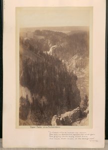 Bovenste watervallen van de Yellowstone door William Henry Jackson