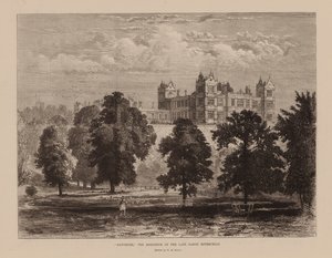 "Mentmore, de residentie van wijlen baron Rothschild (gravure)