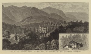 Paleis en jachthuis van de koning van Roemenië in de Karpaten door William Henry James Boot