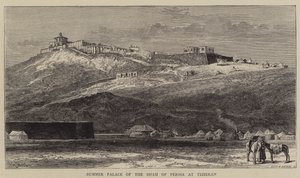 Zomerpaleis van de sjah van Perzië in Teheran door William Henry James Boot
