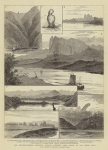 De Colquhoun-Wahab expeditie door Zuid-China, scènes op de Canton-rivier door William Henry James Boot