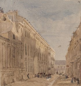 Begin van de Koningsstallen, Parijs, c.1828 door William Henry Lake Price