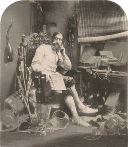 Don Quichot in zijn studeerkamer,1855, gedrukt 1857 (foto)
