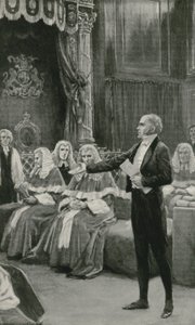 Earl Grey doet een beroep op de bisschoppen om de hervormingswet goed te keuren door William Henry Margetson