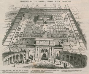 Islington Vee Markt, Lower Road, Islington, Londen door William Henry Prior