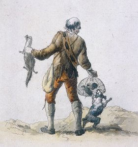 Een rattenvanger, Provinciale Karakters, 1804 door William Henry Pyne
