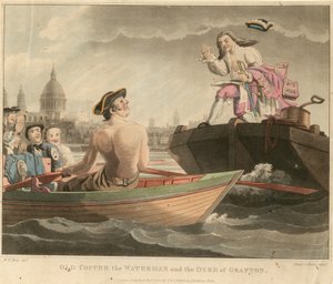 Oude Koper de Waterman en de Hertog van Grafton door William Henry Pyne