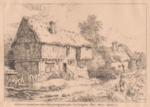 Oude huisjes door William Henry Pyne
