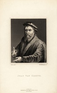 Portret van Joos van Cleve, schilder actief in Antwerpen, circa 1485-1540 door William Henry Worthington