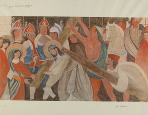 Kruiswegstatie nr. 4: Jezus ontmoet zijn moeder, ca. 1936