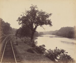 De Lehigh, Bij Turkey Run,c. 1895 (foto) door William Herman Rau