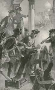 Clive houdt de stad en het fort van Arcot tegen de Fransen en hun bondgenoten