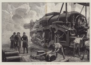 Het Afvuren van het 111-Ton Kanon in Woolwich
