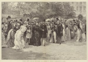 Tuinfeest gegeven door de Prins en Prinses van Wales in Marlborough House door William Heysham Overend