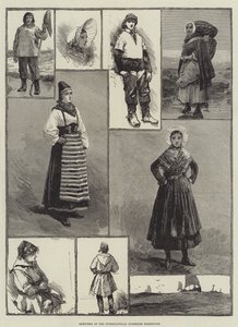 Schetsen op de Internationale Visserij Tentoonstelling