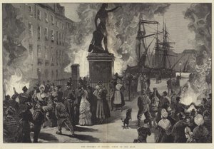 De cholera in Toulon, scène op de kade