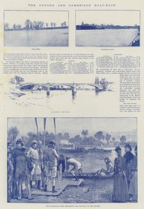 De Oxford en Cambridge bootrace door William Heysham Overend