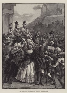 Het eerste bezoek van de koningin aan Schotland, Edinburgh, 3 september 1842 door William Heysham Overend