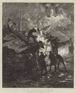 Het Spoorwegongeval bij Thirsk, een Nachtelijke Scene