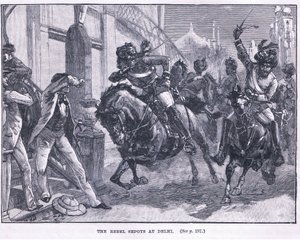 De opstandige Sepoys in Delhi 1857 AD