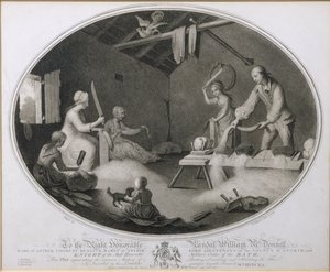 De Gewone Methode van Beetling, Scutching en Hackling van het Vlas, plaat IV van 
