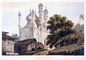 Een moskee in Gazipoor, 1787