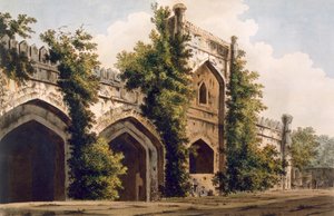 Een uitzicht op een moskee, in Rajemahel, 1785-88