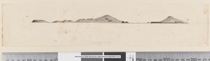 Pagina 25b/c Profiel van een niet-geïdentificeerd eiland door William Hodges