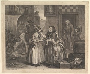 A Harlots Progress, Plaat 1, april 1732