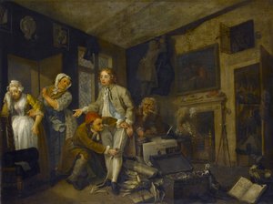 Een losbols vooruitgang I: De losbol neemt bezit van zijn landgoed, 1733