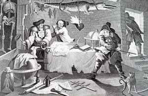 Een occulte scène door William Hogarth
