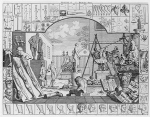 Analyse van Schoonheid, Plaat 1, 1753