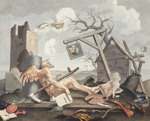 Bathos, Manier van Zinken, in Sublieme Schilderijen opgedragen aan de Handelaars in Donkere Schilderijen, illustratie uit 