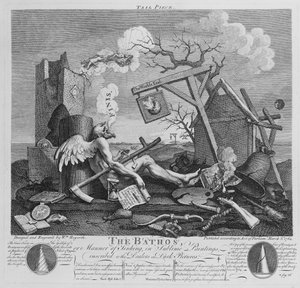 Bathos, Manier van zinken, in sublieme schilderijen opgedragen aan de handelaren in donkere schilderijen, 1764