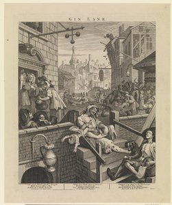 Gin Lane door William Hogarth