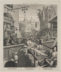 Gin Lane door William Hogarth