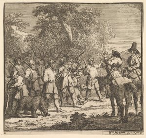 Hudibras Eerste Avontuur Zeventien Kleine Illustraties voor Samuel Butlers Hudibras door William Hogarth
