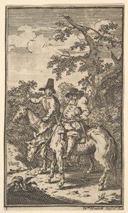 Hudibras Trekt ten Strijde Zeventien Kleine Illustraties voor Samuel Butlers Hudibras, no..., 1721-26