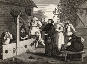 Hudibras en Ralpho in de Stocks, uit 