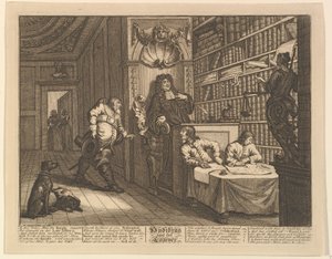 Hudibras en de advocaat Twaalf grote illustraties voor Samuel Butlers Hudibras, Plaat, 1725-68