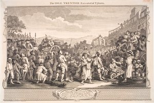Industrie en Luiheid door William Hogarth