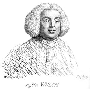 Justice Welch - portret door William Hogarth