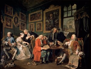 Marriage a la Mode: 1, Het Huwelijkscontract, 1743