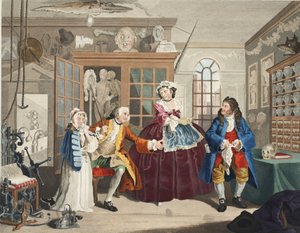 Marriage a la Mode, Plaat III, De Inspectie, illustratie uit 