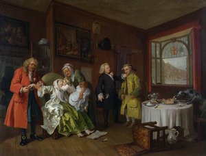 Huwelijk à la Mode: VI, De Dood van de Dame, c.1743