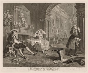 Marriage à la Mode: Plaat II, 1745