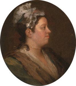 Mary Hogarth (1699-1741), c.1740 (pre-conversatie) door William Hogarth