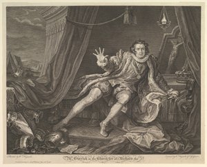 Mr. Garrick in de rol van Richard III, 20 juni 1746