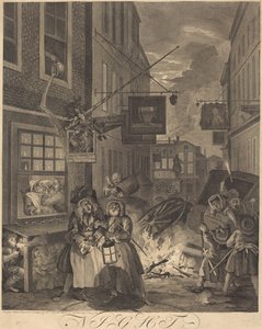 Nacht door William Hogarth